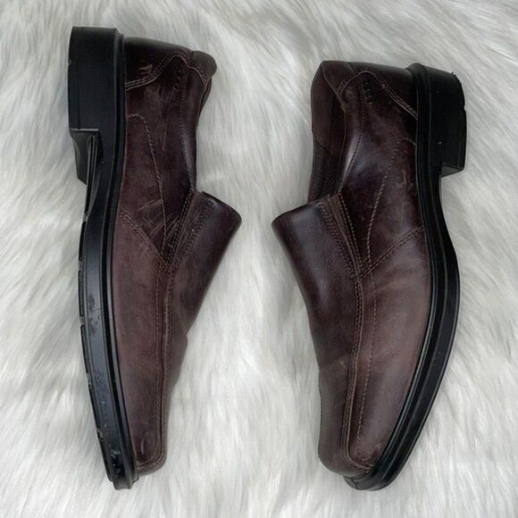 ECCO Helsinki Classic Bike Toe Loafer Sz - Picture 4 of 11